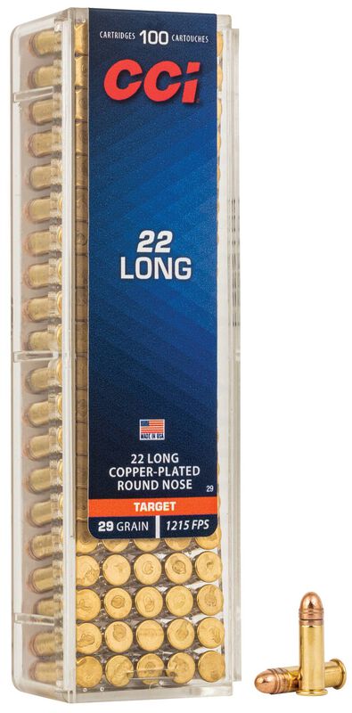CCI 22 Long 29 gr Copper-Plated Rimfire