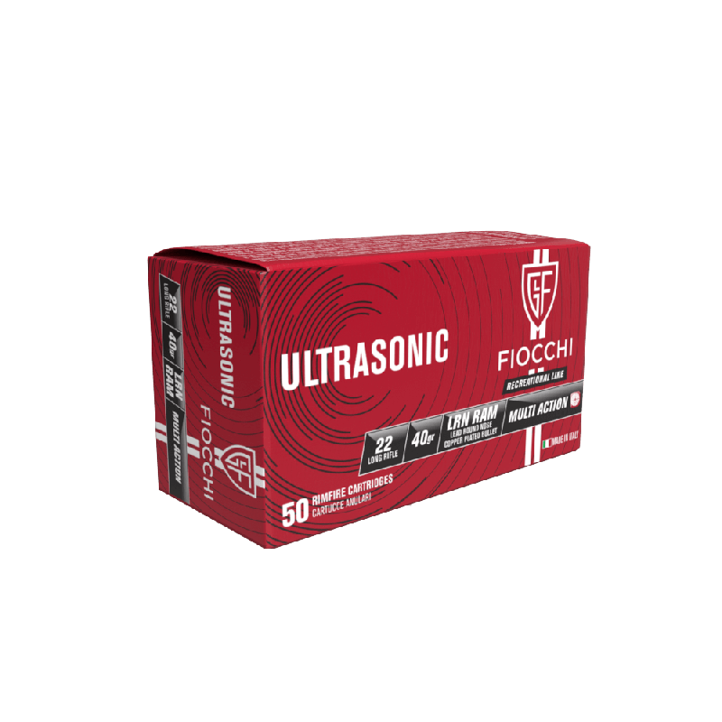 Fiocchi Ultrasonic .22 LR 40 gr High-Velocity Rimfire