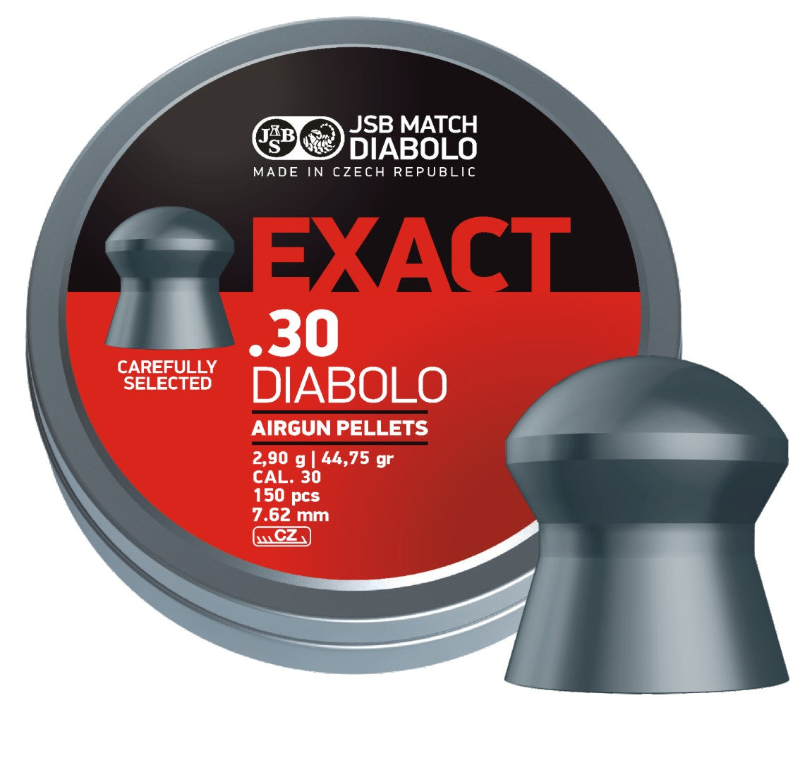 JSB Exact Diabolo .30 Cal 50.15 gr Domed Pellets