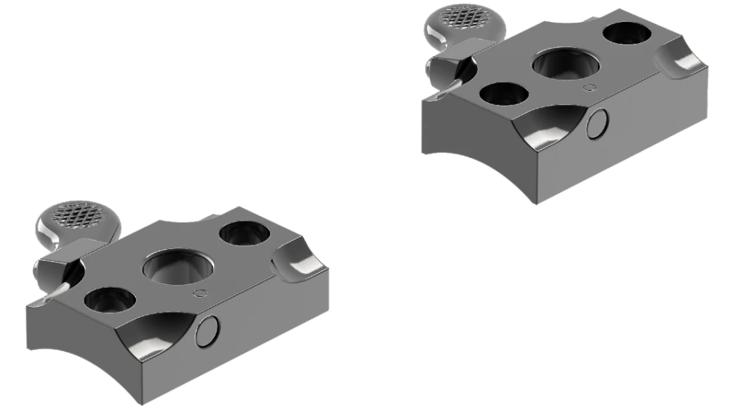 Leupold QR Sauer 202 2-Piece Quick Release Base – Gloss Black