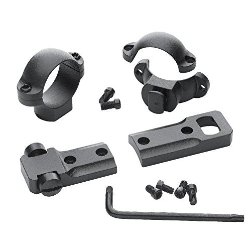 Leupold STD Remington 700 RVF 2-Piece Base with 1-inch Medium Rings – Matte Black