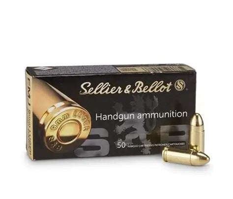 Sellier & Bellot 9 mm Luger / 9 mm Para / 9×19 Full Metal Jacket (FMJ)