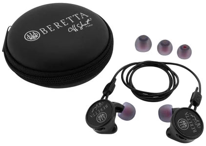 Beretta Mini Headset Comfort Plus – Silicone Ear Piece, 32 dB (Black)