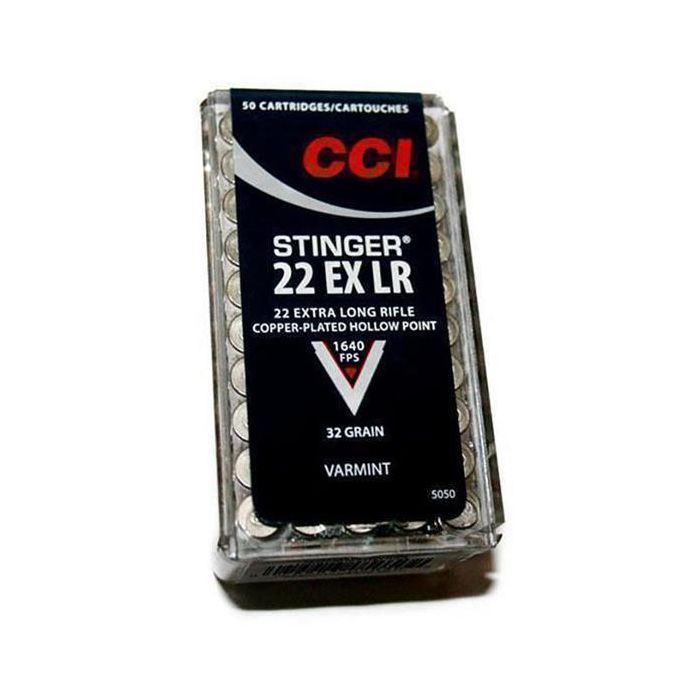 CCI Stinger .22 LR 32 gr Hyper-Velocity Rimfire