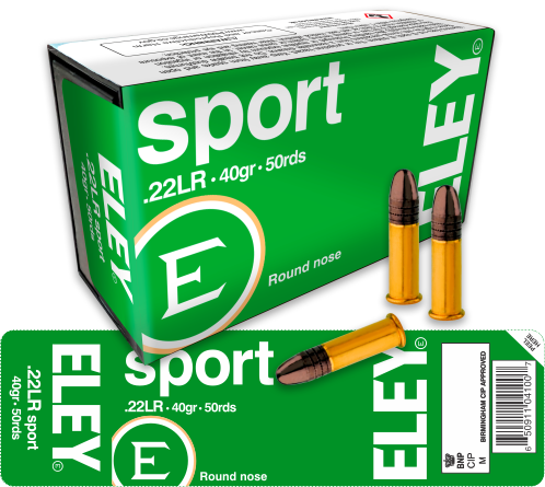 ELEY Sport .22 LR 40 gr Rimfire