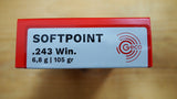 Geco .243 Win Rifle Ammunition