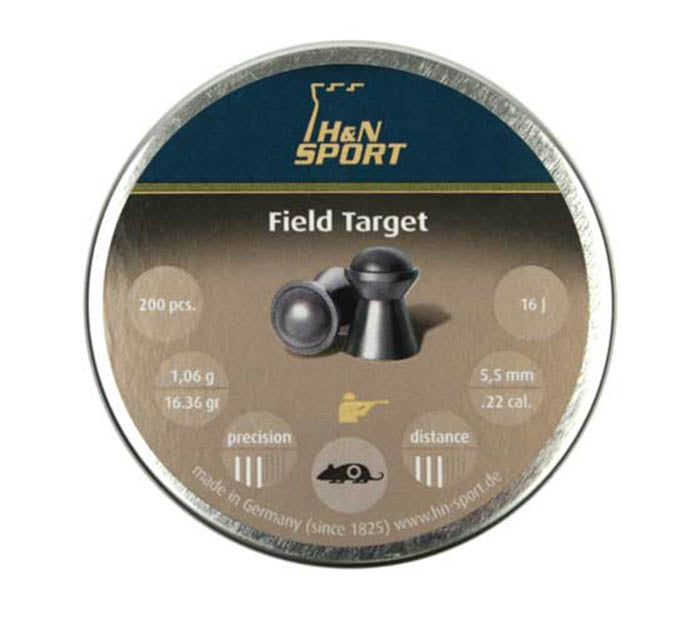H&N Field Target .22 Cal 16.36 gr Domed Pellets
