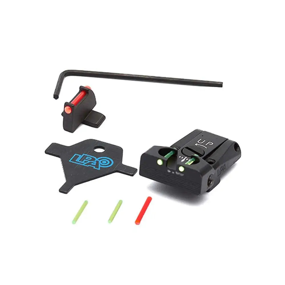 LPA TTF28SS Sight Set for Sig Sauer P220, P225, P226, P228 with Fiber Optic
