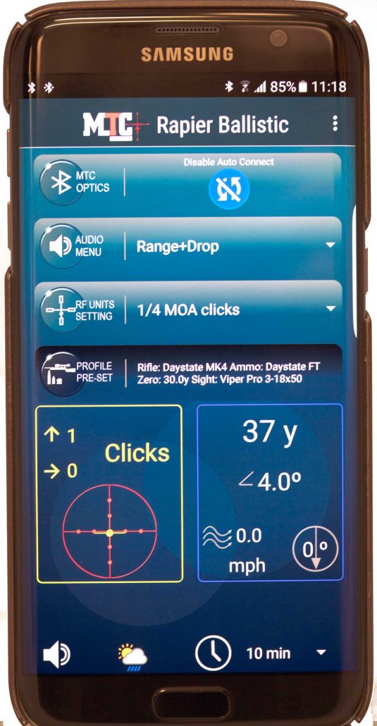 MTC Rapier Ballistic Laser Rangefinder