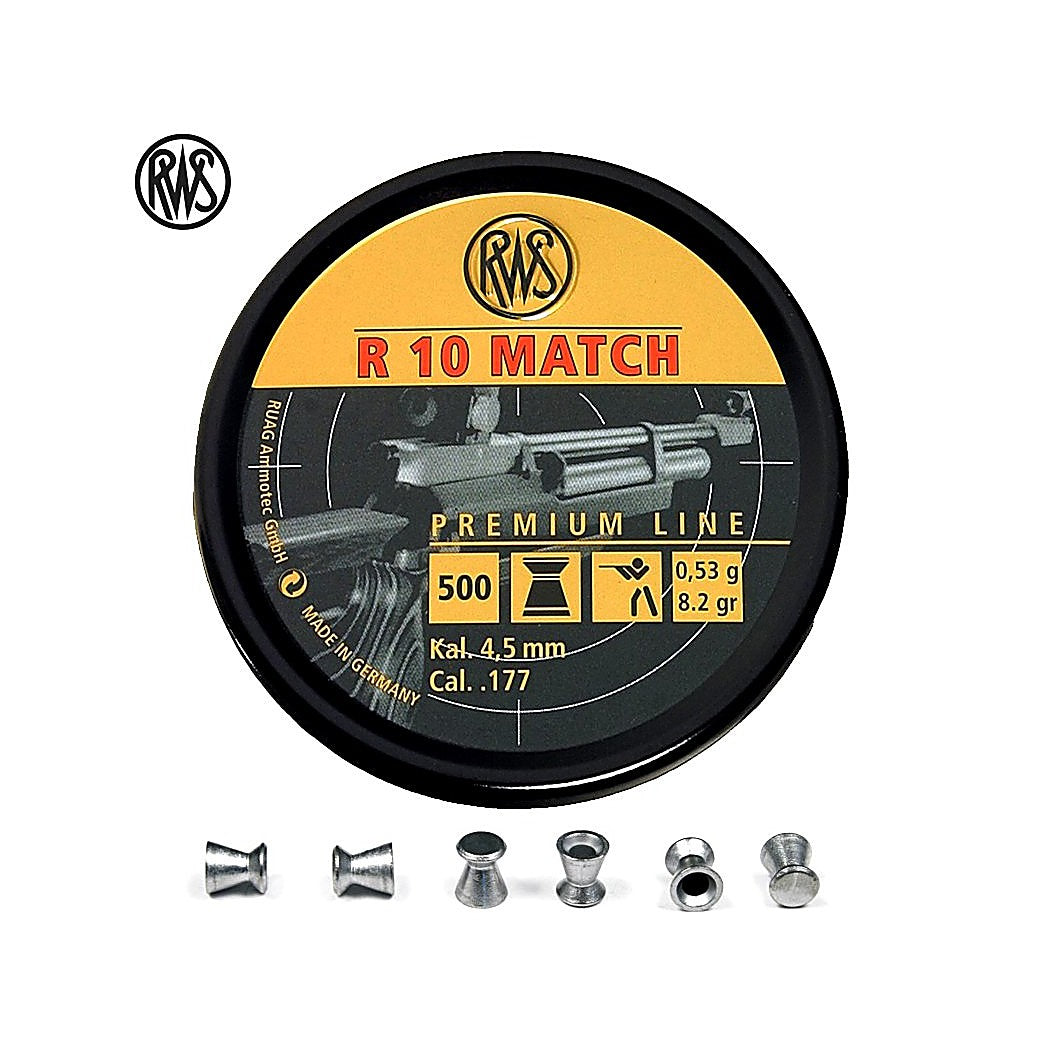 RWS R10 Match .177 Cal Wadcutter Pellets