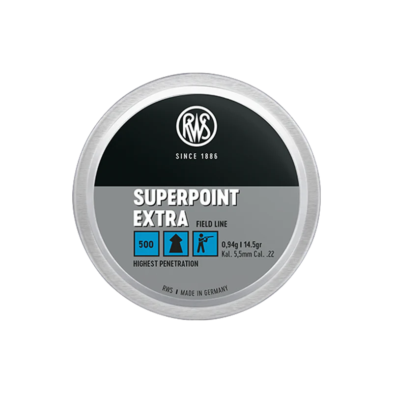 RWS Super Point Extra .22 Cal 14.5 gr Pointed Pellets