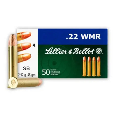 Sellier & Bellot .22 WMR 45gr LRN Rimfire Ammunition