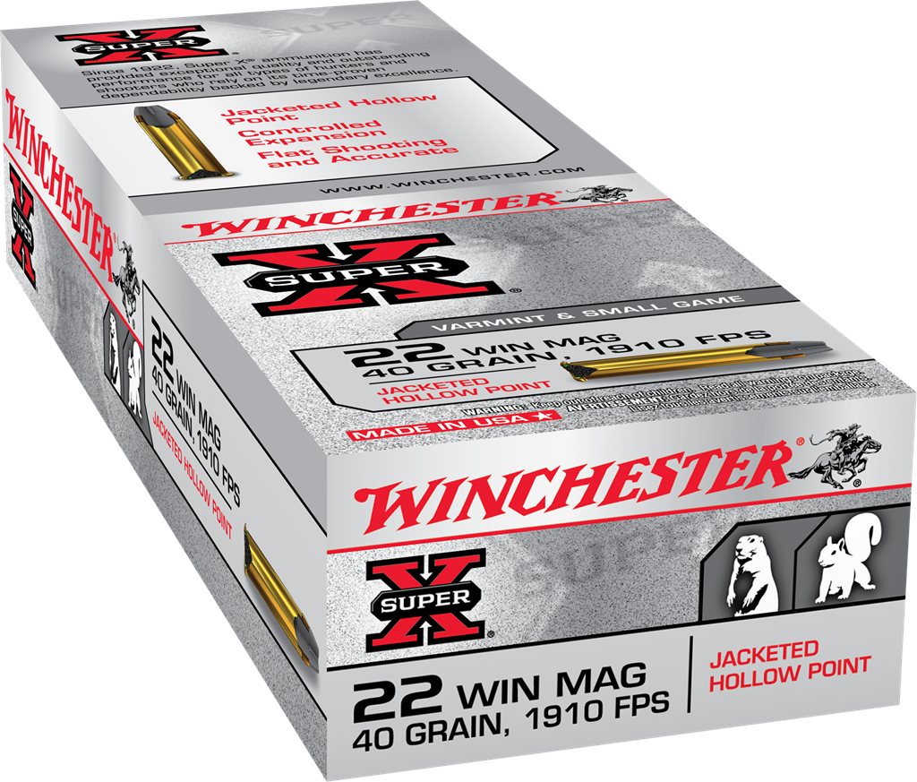Winchester Super-X .22 WMR 40 gr JHP Rimfire