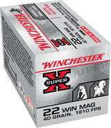 Winchester Super-X .22 WMR 40 gr JHP Rimfire