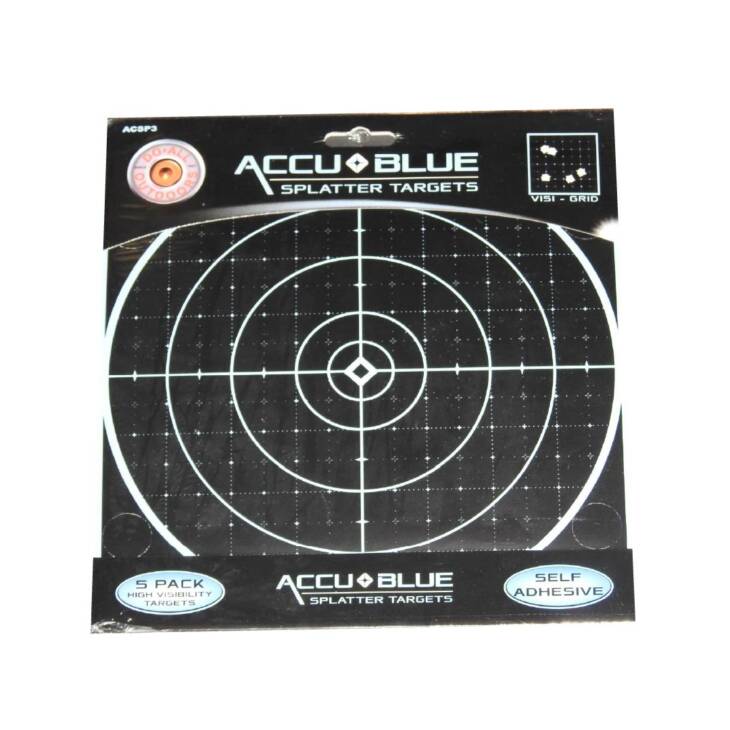 AccuBlue Splatter Target 8" Round 5Pk (ACSP3)